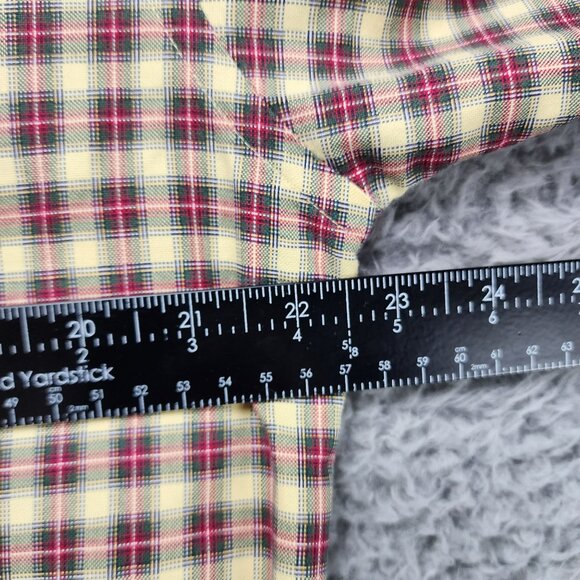 Tommy Hilfiger Shirt Mens Medium Red Plaid Button Down Long Sleeve - Picture 6 of 10